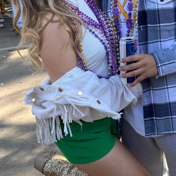 Gold Fringe Jean Jacket - Picture 6 of 6